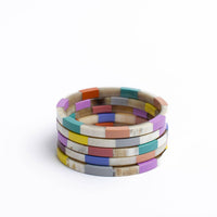 Sunshine Tienda - Colorful Tile Bangle Set