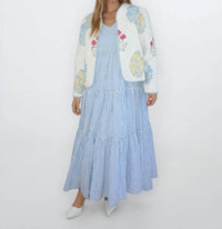 NIBI MTK Shylah Quilted Jacket in mixed print floral - women's jacket