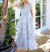 Thml - Lobster Smocked Dress