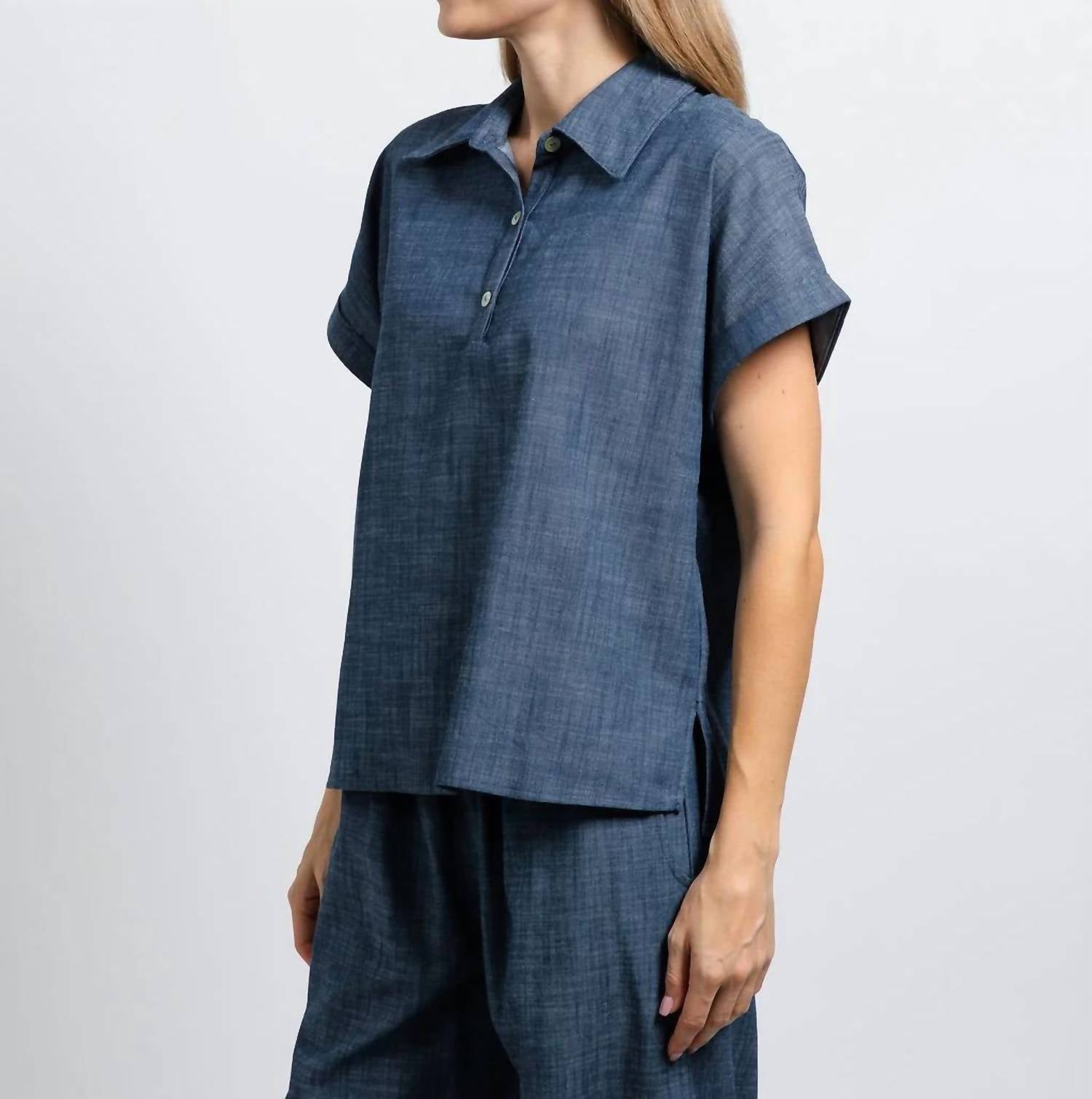 Nally & Millie - Ariel Short Cuffed Sleeves Polo