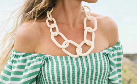 Sunshine Tienda - Women's Matte Link Necklace