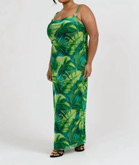 Fashion Szn Curve - Palm Print Maxi Dress - Plus