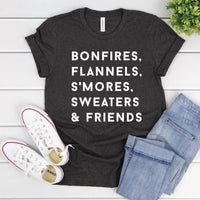 Rags & Royal - Women's Bonfires & Flannels Graphic Tee Shirt