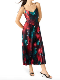STEVE MADDEN Violette Pleated Midi Dress in rose dawn - women's dress - alternate view