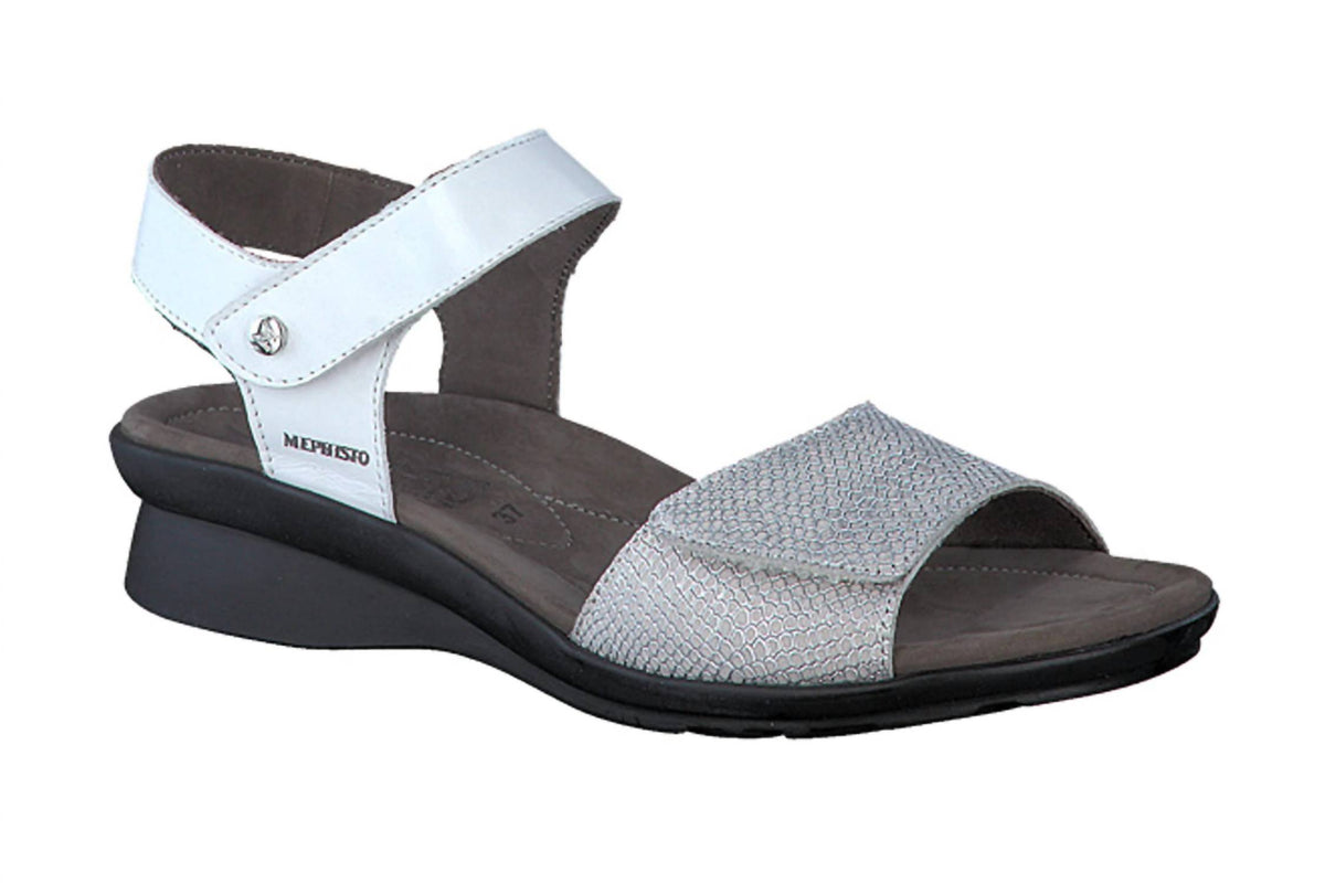 MEPHISTO Women's Patty Sandals in white - women's sandal - detail view