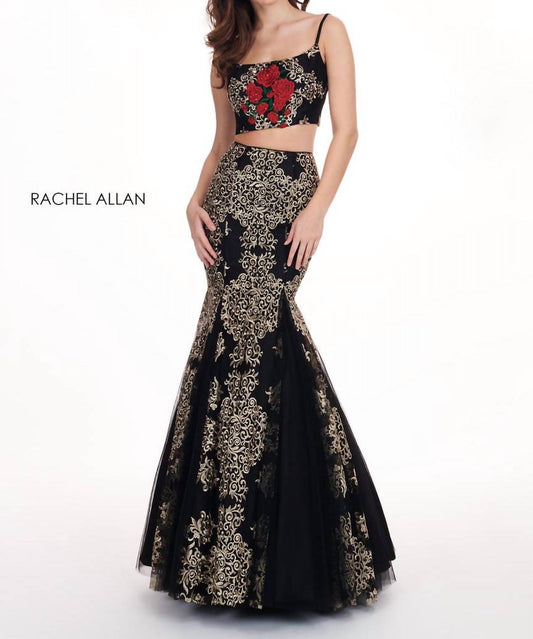 Rachel Allan - Two-piece Long Mermaid Gown