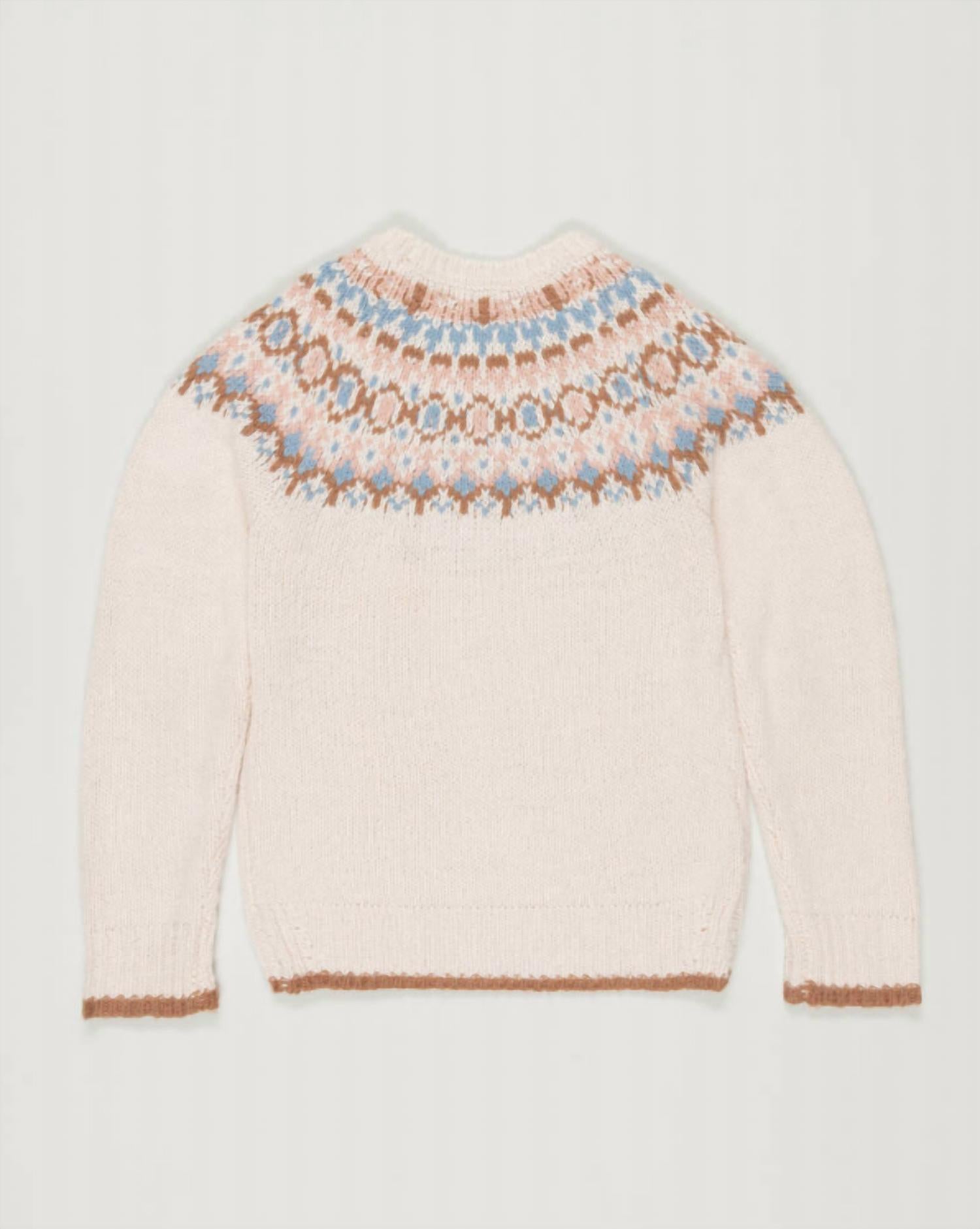 Mayoral - Girl's Fair Isle Cable Sweater