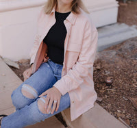 Allie Rose - Chelsea Button Front Shacket