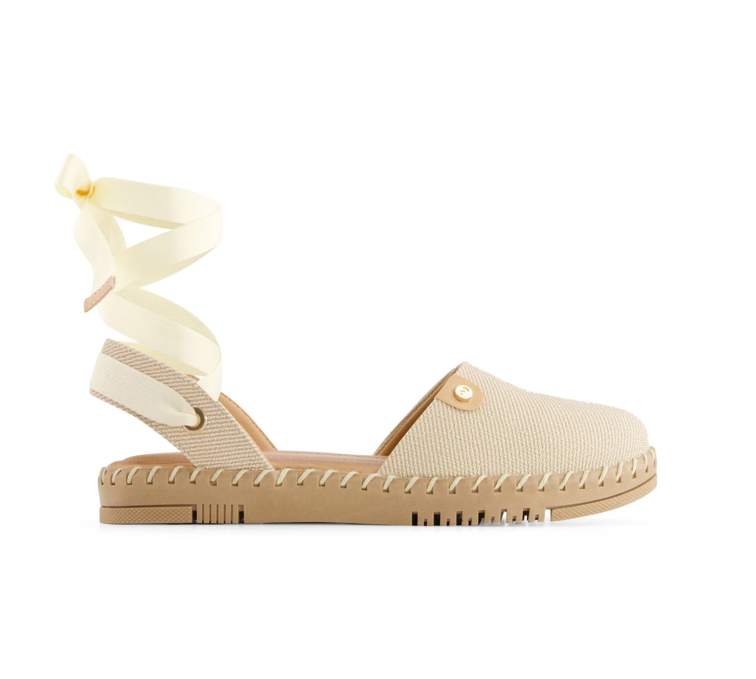 Andrea - Women's Textile Ribbon Lace Flats