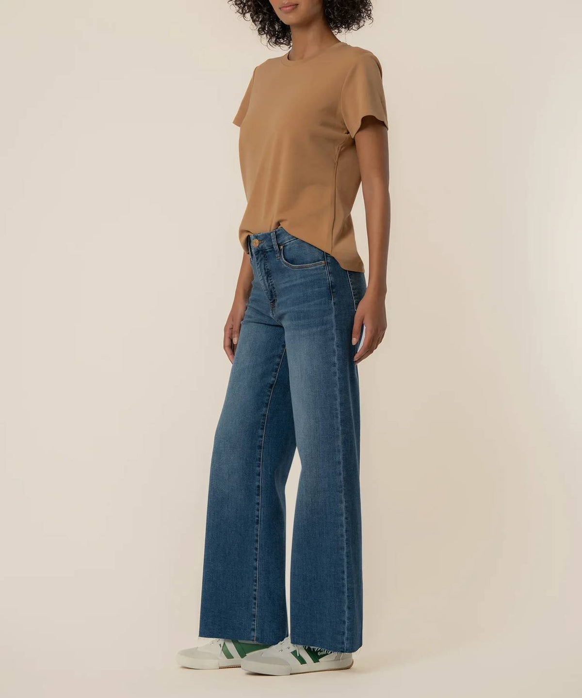 Kut From The Kloth - Women's Meg High Rise Fab Ab Wide Leg Jeans
