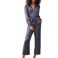 Bella Dahl - Women's Gathered Button Front Jumpsuit