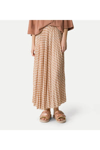 forte forte Pleated Maxi Skirt in alba - women's skirt