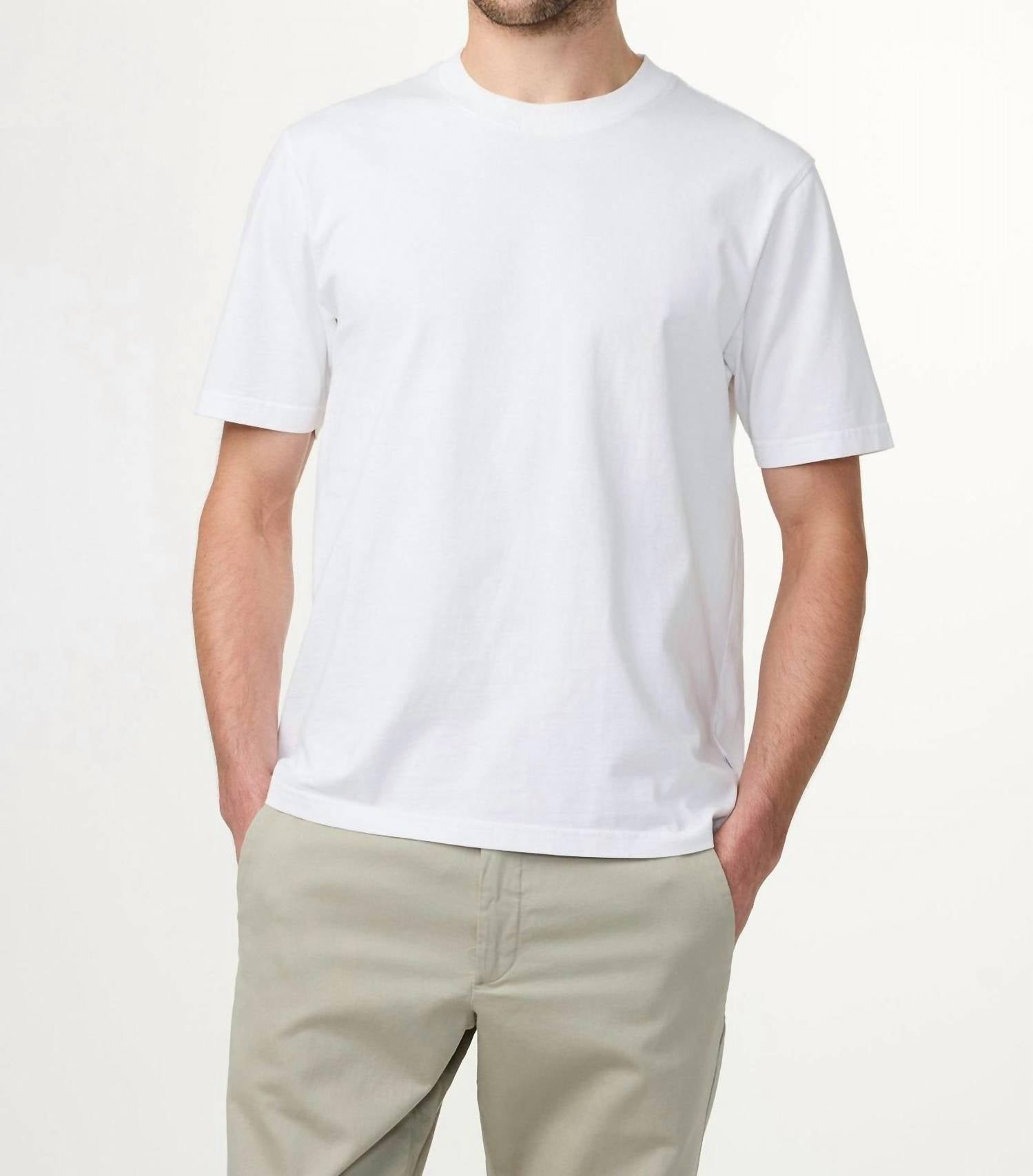 NN07 Adam Short-sleeve T-shirt in white - men's t-shirt - alternate view