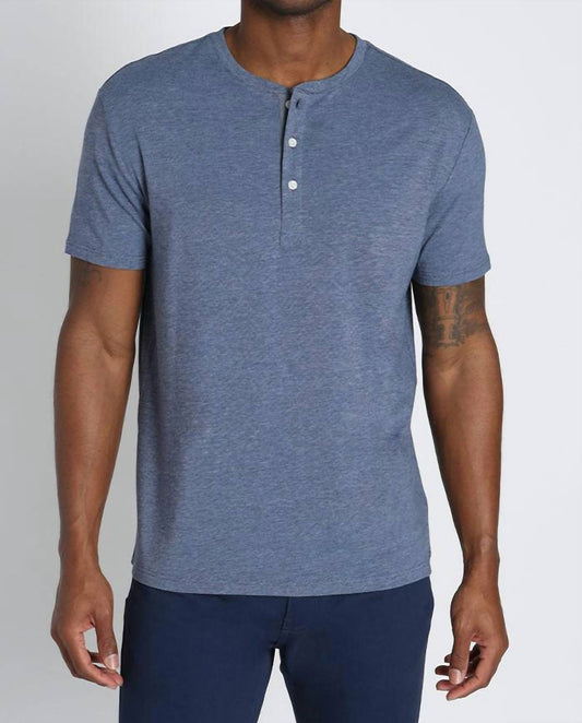 Jachs New York - Stretch Pima Blend Short Sleeve Henley Tee