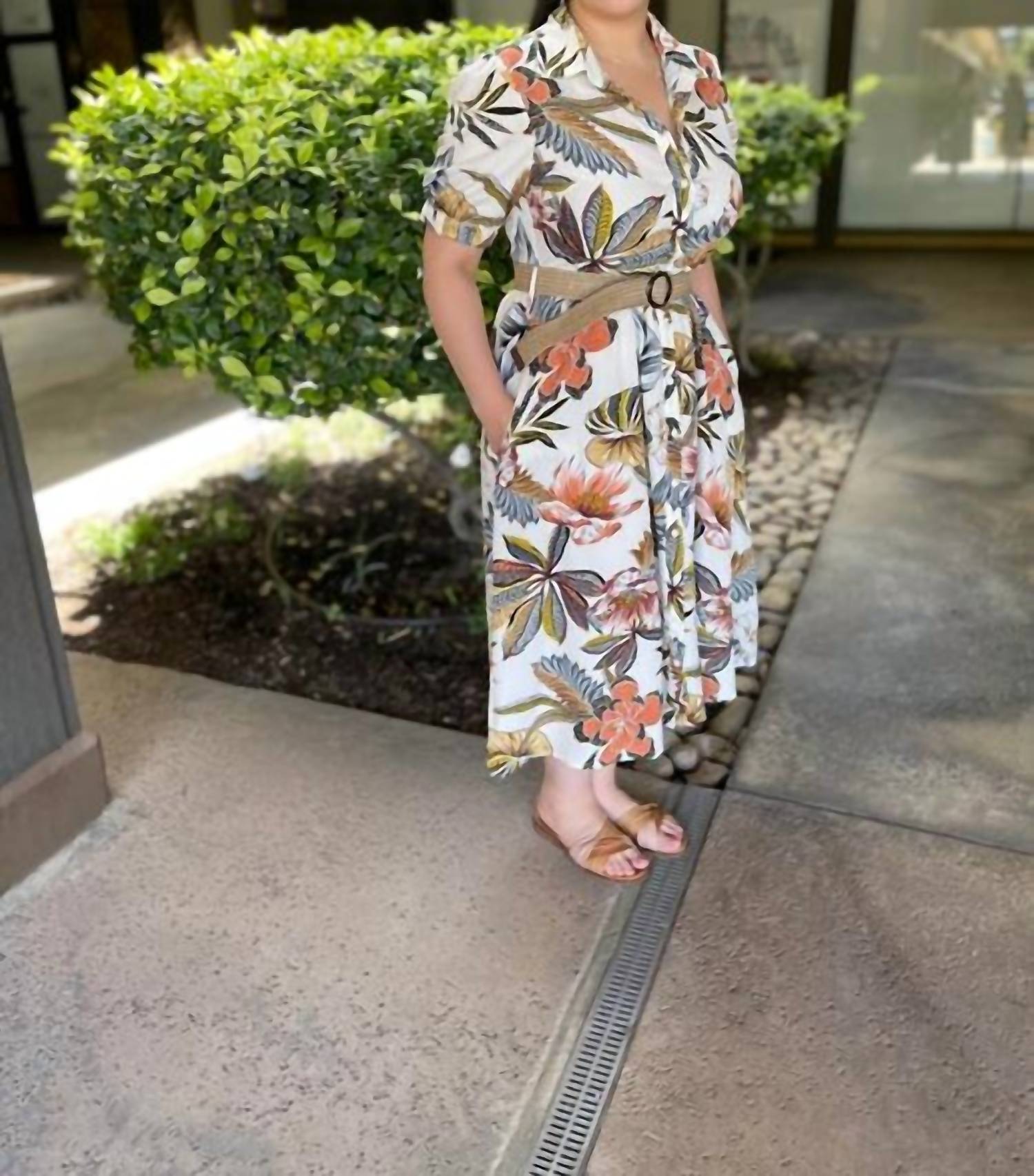 Ellison - Button up Dress with belt