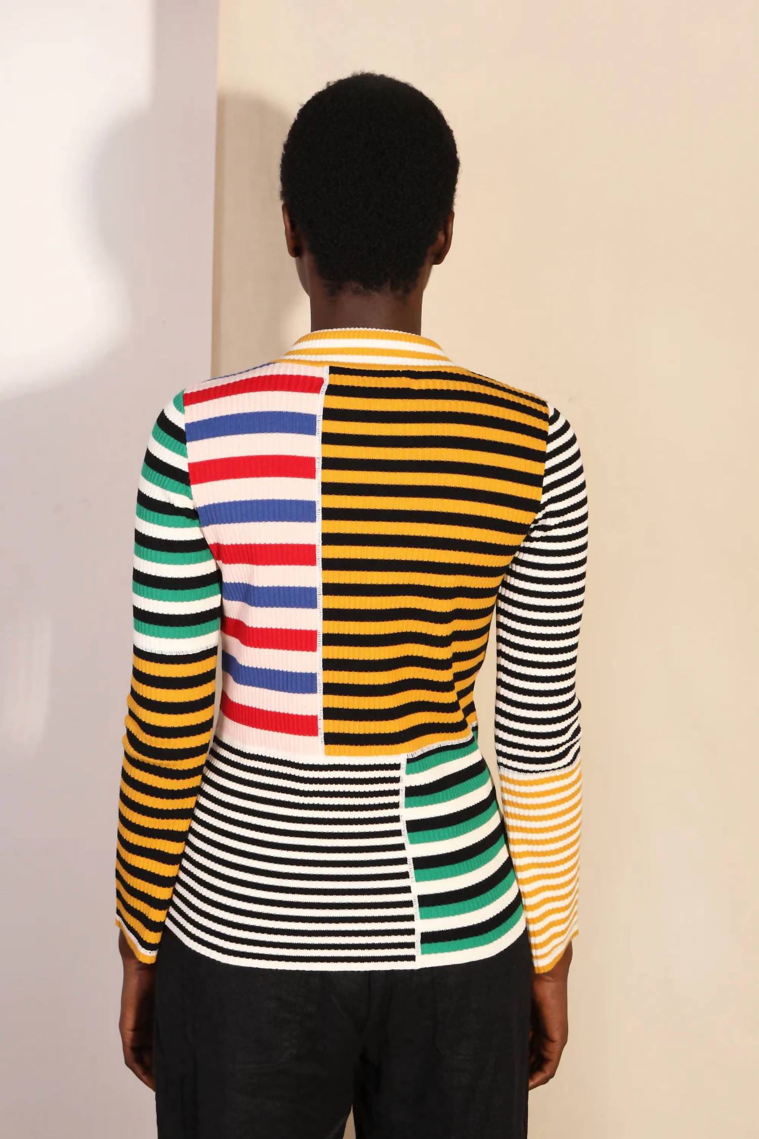 L.F. Markey - Cecil Stripe High Neck Top