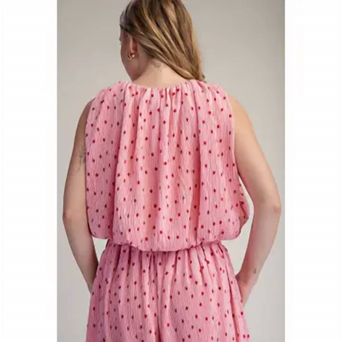 Glam - Tatum Sleeveless Pleated Top