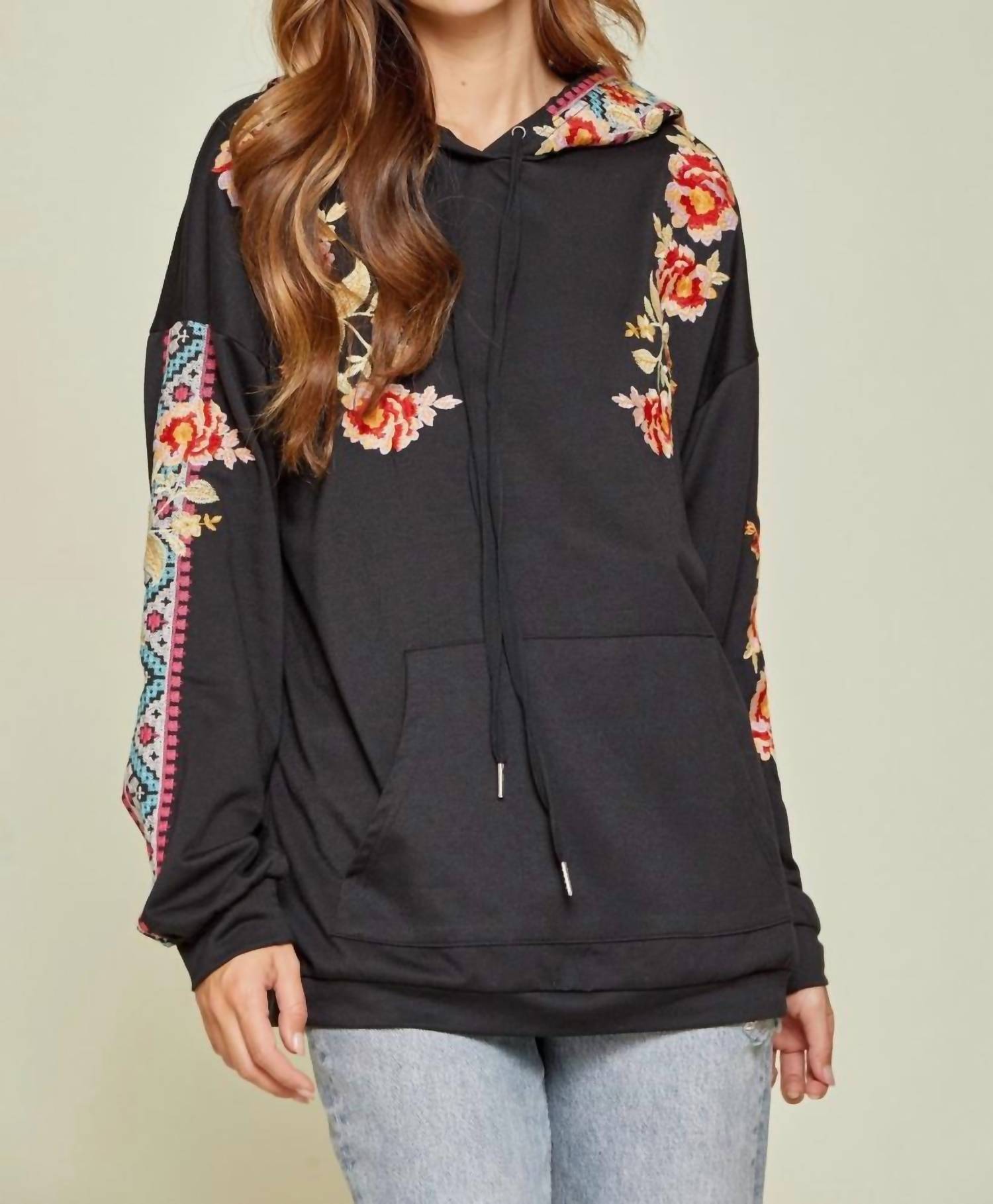 Savannah Jane - Dressed to Thrill Embroidered Sweatshirt