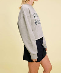 Favorite Daughter - Cropped Collegiate Sweatshirt