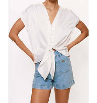 Hutch - Ricci Tie Front Top