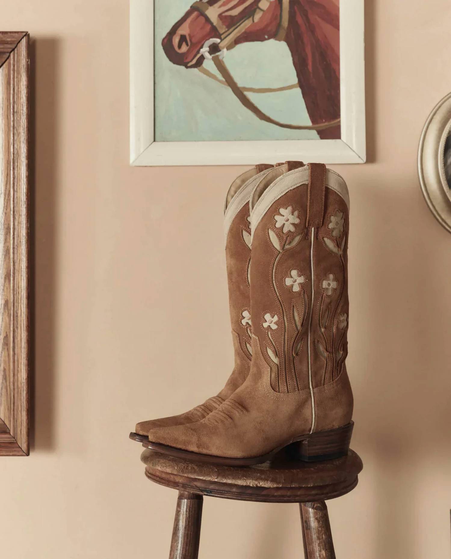 The Great. - Women's Cowboy Suede Boot