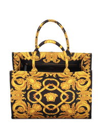 VERSACE Women's Medusa Barocco Canvas Tote Bag in black - women's bag - alternate view