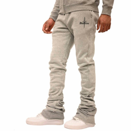 Doctrine - Dagger Stacked Flared Joggers Pants