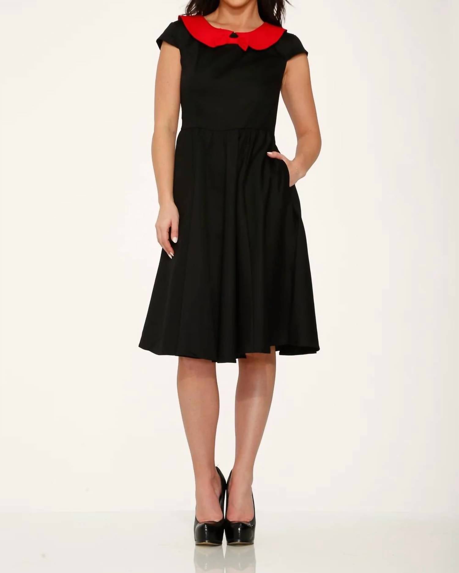 Orchid Bloom - Collar Swing Dress