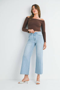 Just Black Denim - Slim Fit Wide Leg Jean