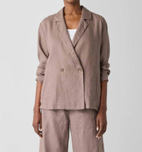 Eileen Fisher - Linen Double Breasted Jacket