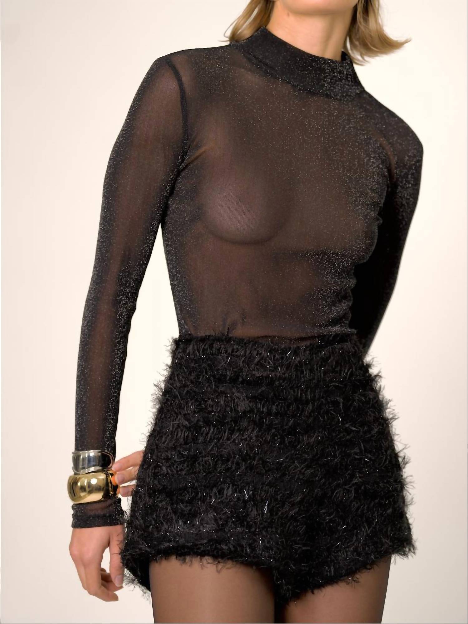 Nonchalant Label - Monique Faux Fur High Waist Short