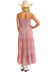 Rock & Roll Denim - Halter Smocked Maxi Dress