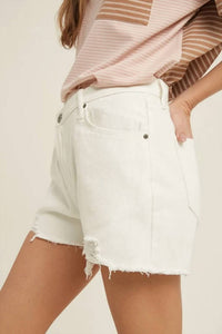 Wishlist - Overlap Distressed Denim Shorts