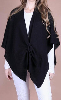 GIGI MODA Mantello Wrap in black - women's scarf