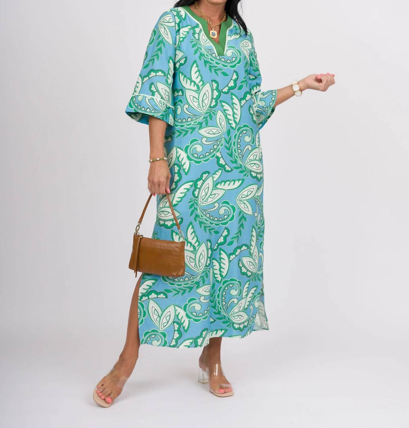 Jade - Trimmed Midi Dress