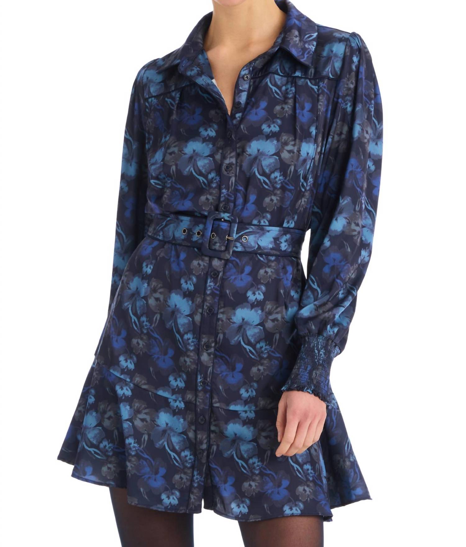 ALLISON NEW YORK Dylan Mini Dress in midnight floral 1 - women's dress