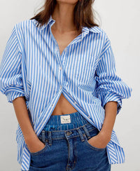 Free People - Sabine Striped Articulated Shirt