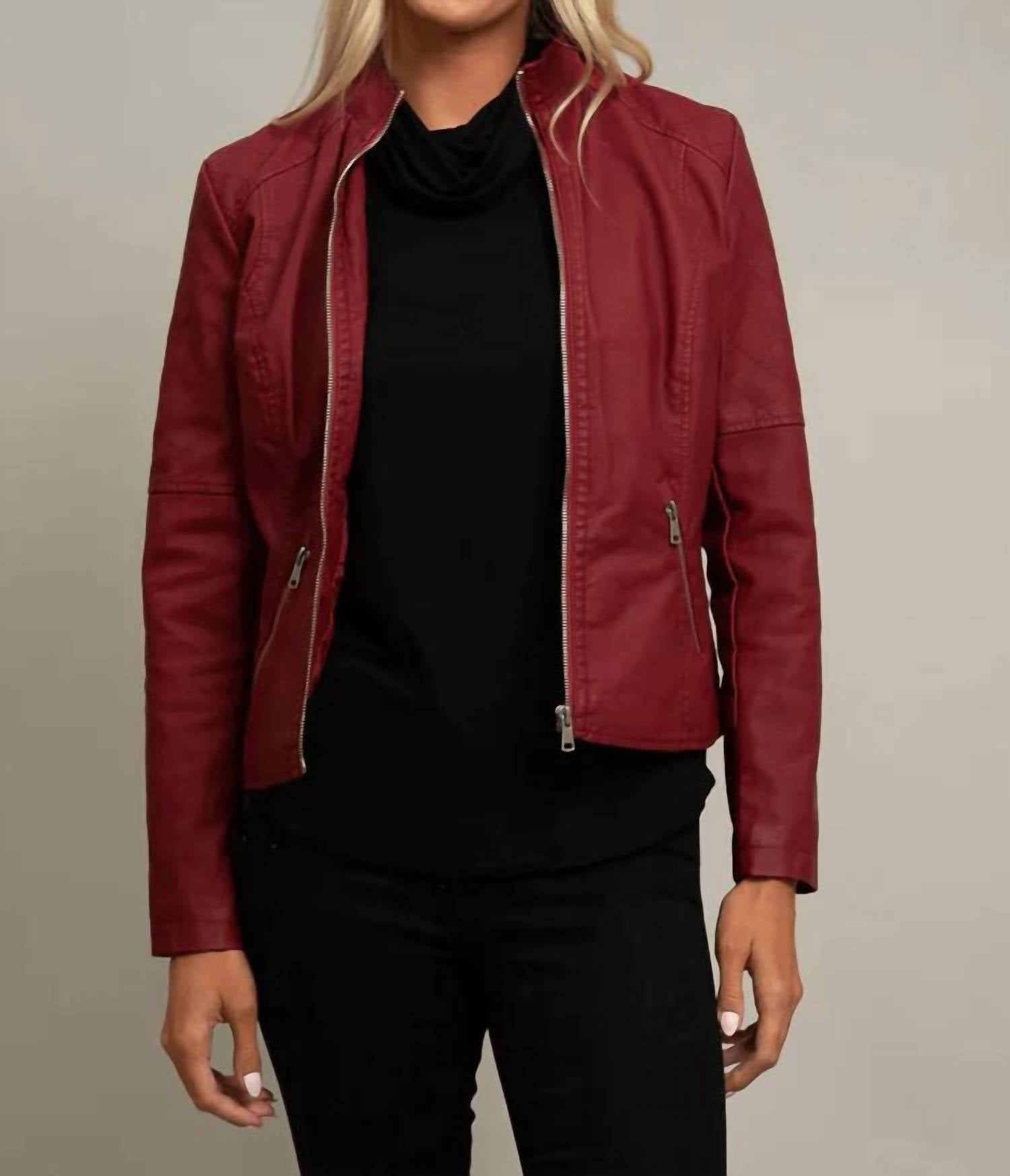 Pine Apparel - Pleather Jacket