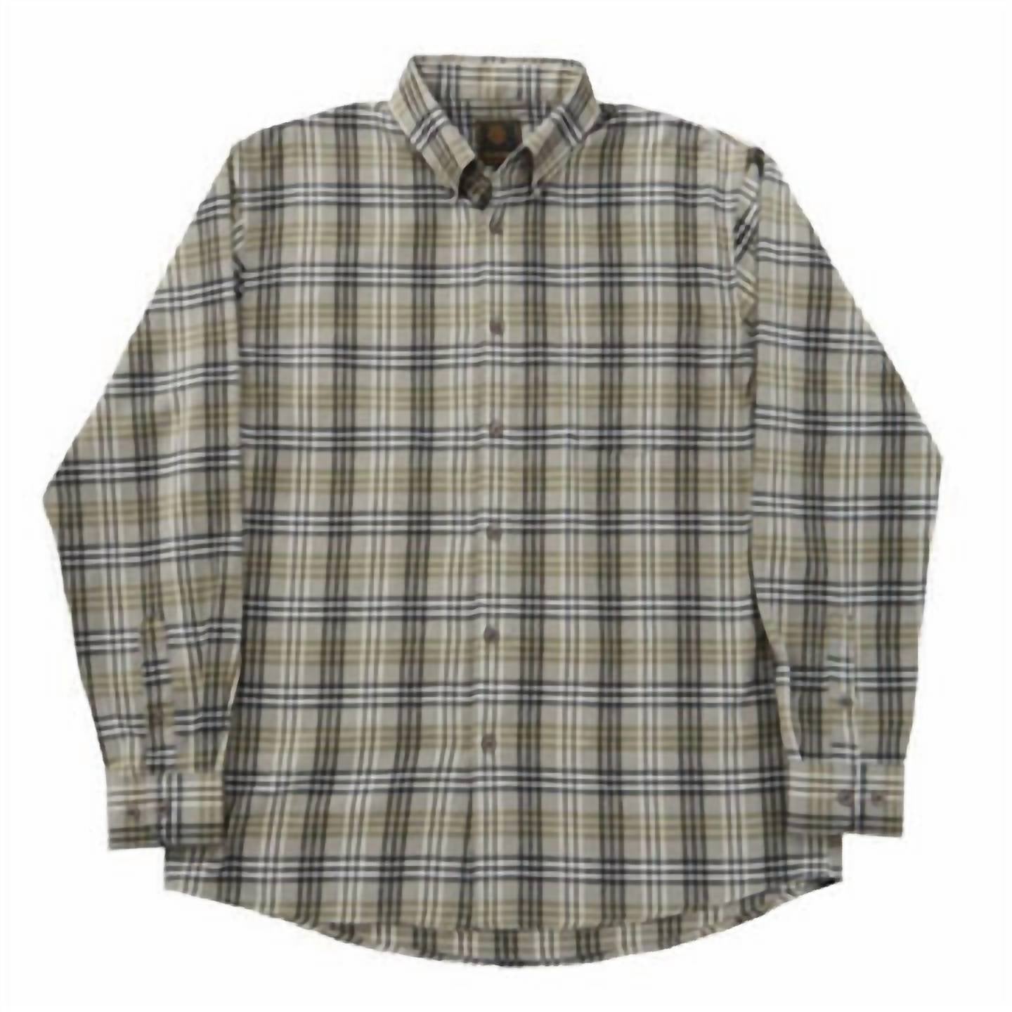 F/X Fusion Men's Flannel Long Sleeve Plaid Shirt in gray - men's shirt