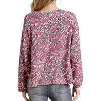 Umgee - French Terry Animal Print Top