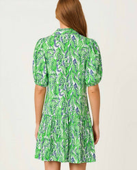 Lilly Pulitzer Bingley Mini Dress in putting green lilly of the valley - women's dress - detail view