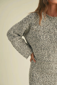 Miou Muse - Boucle Sweater Skirt Set
