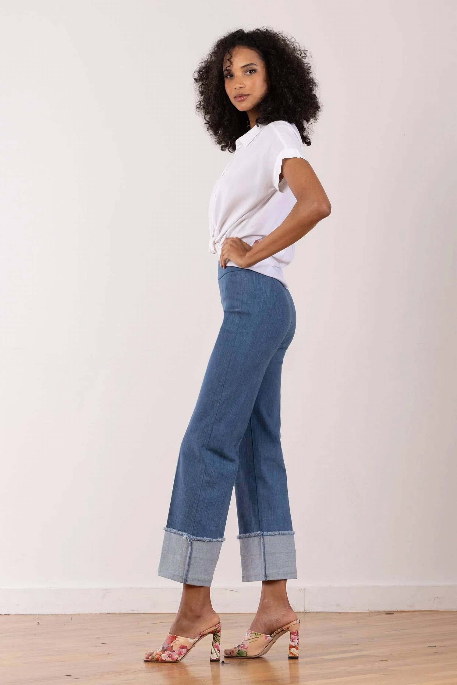 Avenue Montaigne - Bonnie Pull On Straight Leg Jean
