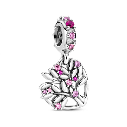 Pandora - Women's Heart Family Tree Dangle Charm