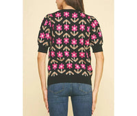 PINCH Amanda Knit Sweater in black - women's sweater - detail view