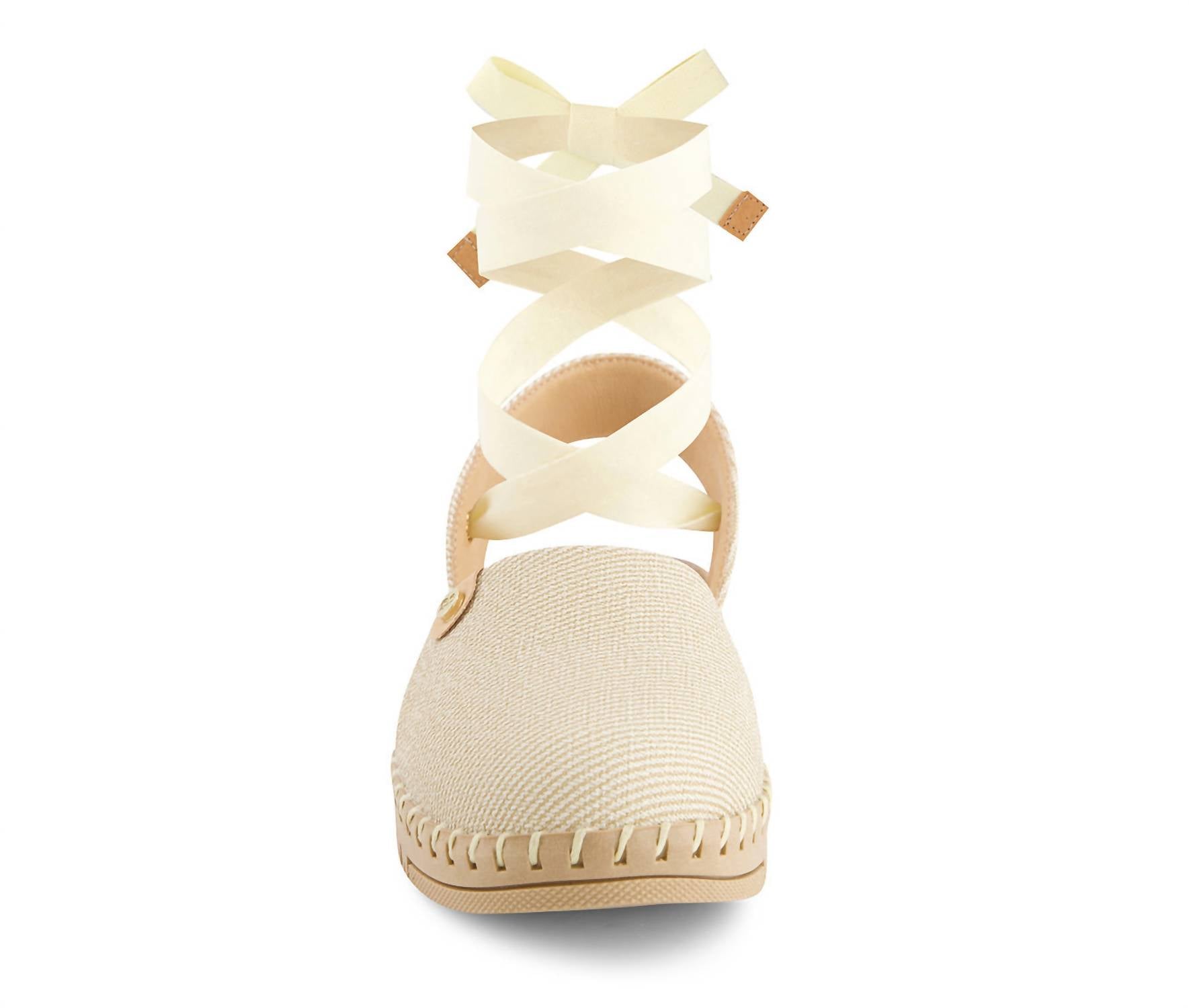 Andrea - Women's Textile Ribbon Lace Flats