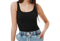 Ambar - Square Neck Slim Fit Tank Top