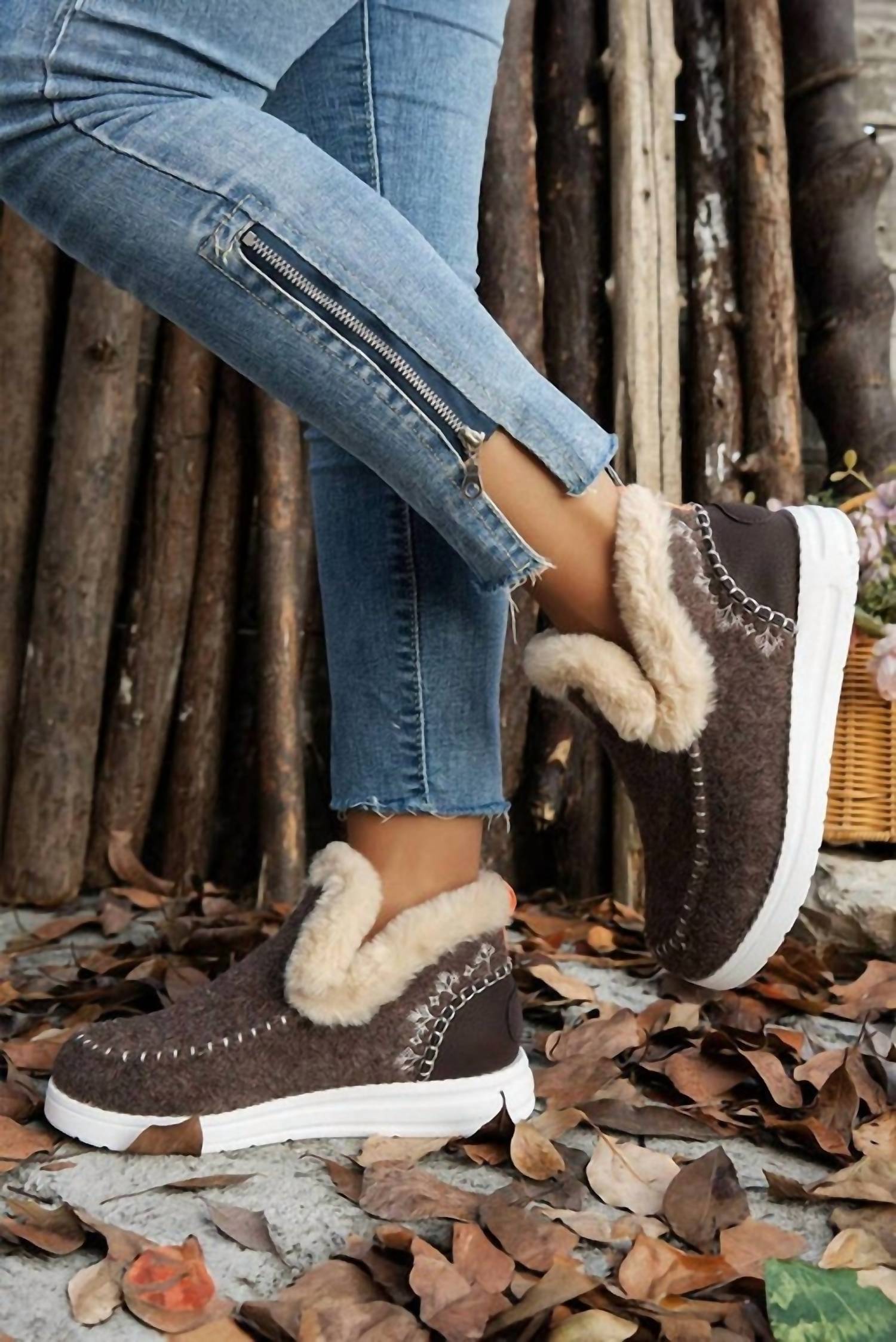 Little Daisy Closet - Plush Lined Anklet Boot