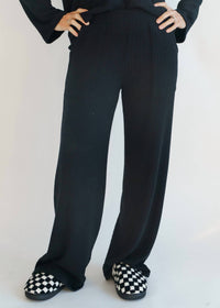 PROJECT SOCIAL T Shea Wide Leg Pant in black - women's pants