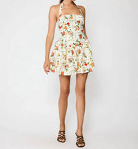 Line And Dot - Floral Halter Mini Dress